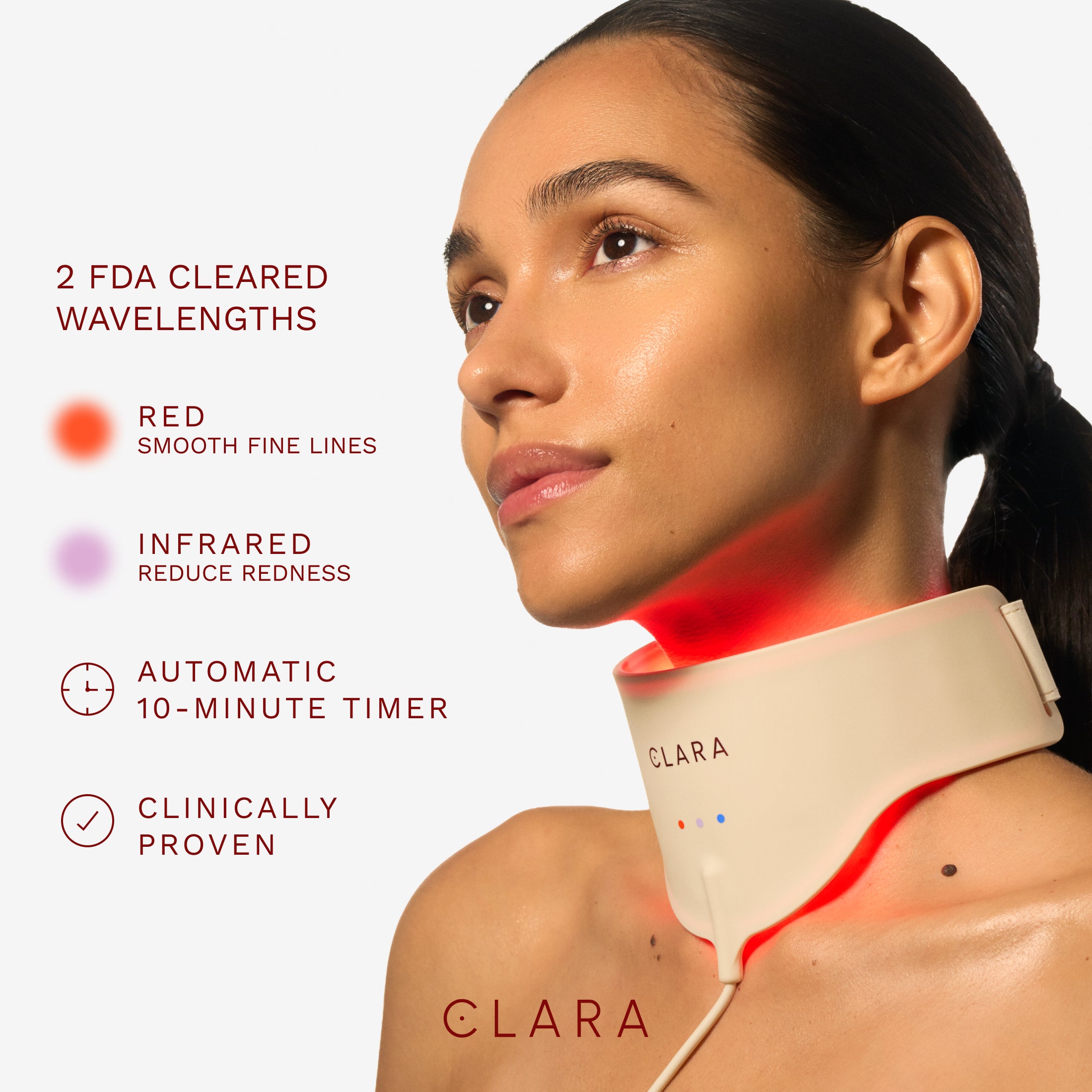 Clara Red Light Therapy Neck Mask