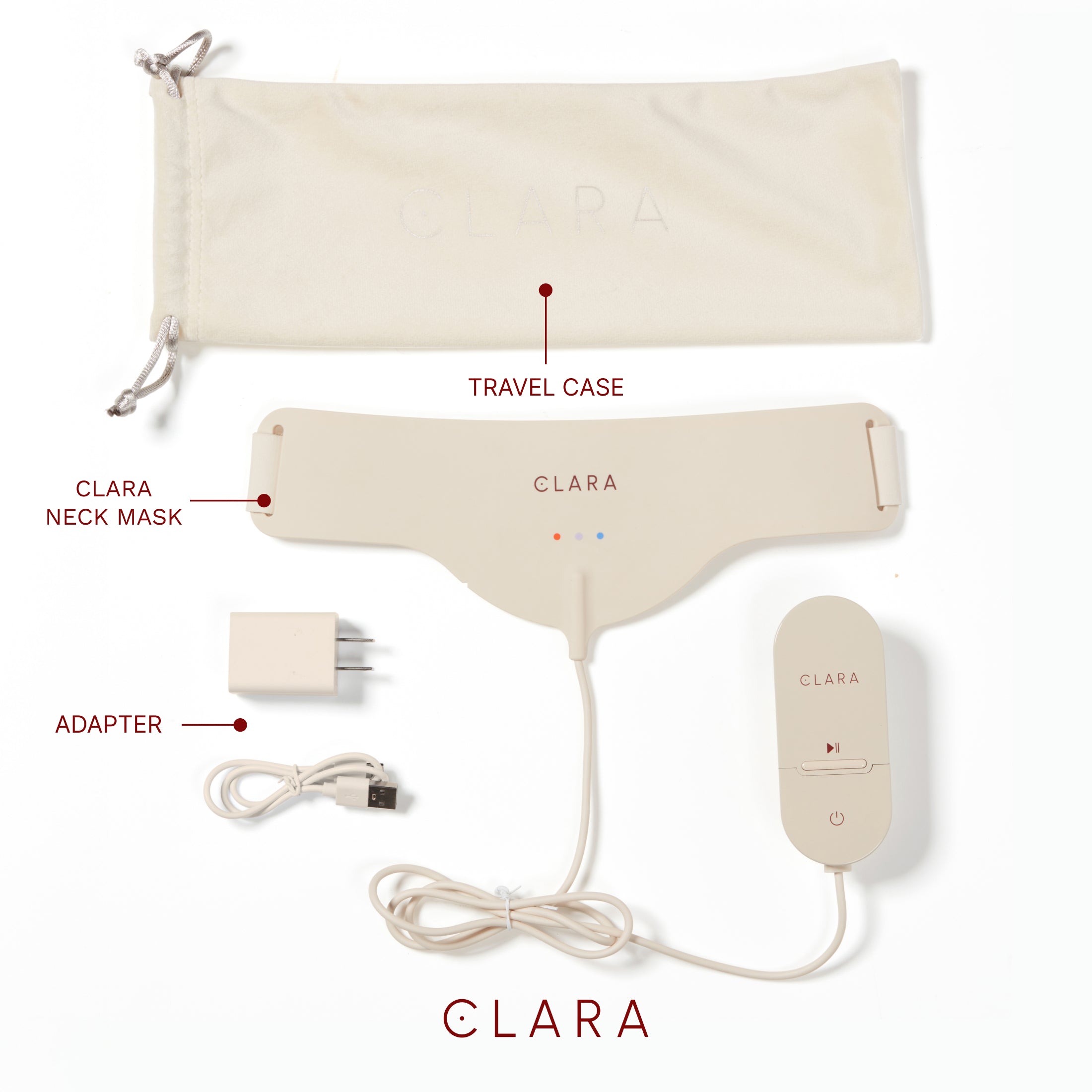 Clara Red Light Therapy Neck Mask