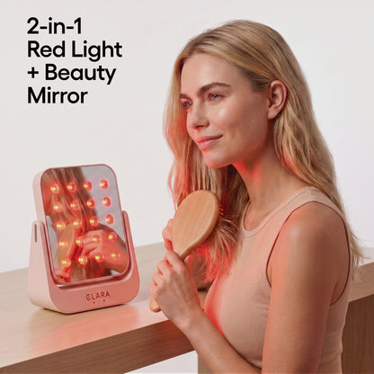 Clara 2-in-1 Red Light Vanity Mirror