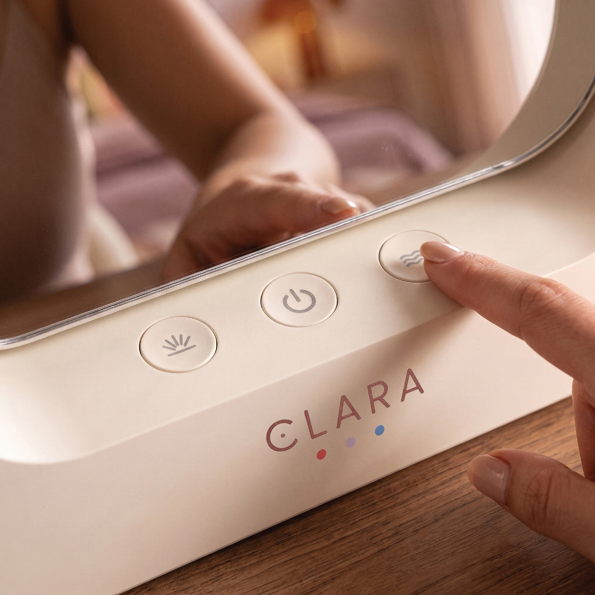 Clara 2-in-1 Red Light Vanity Mirror