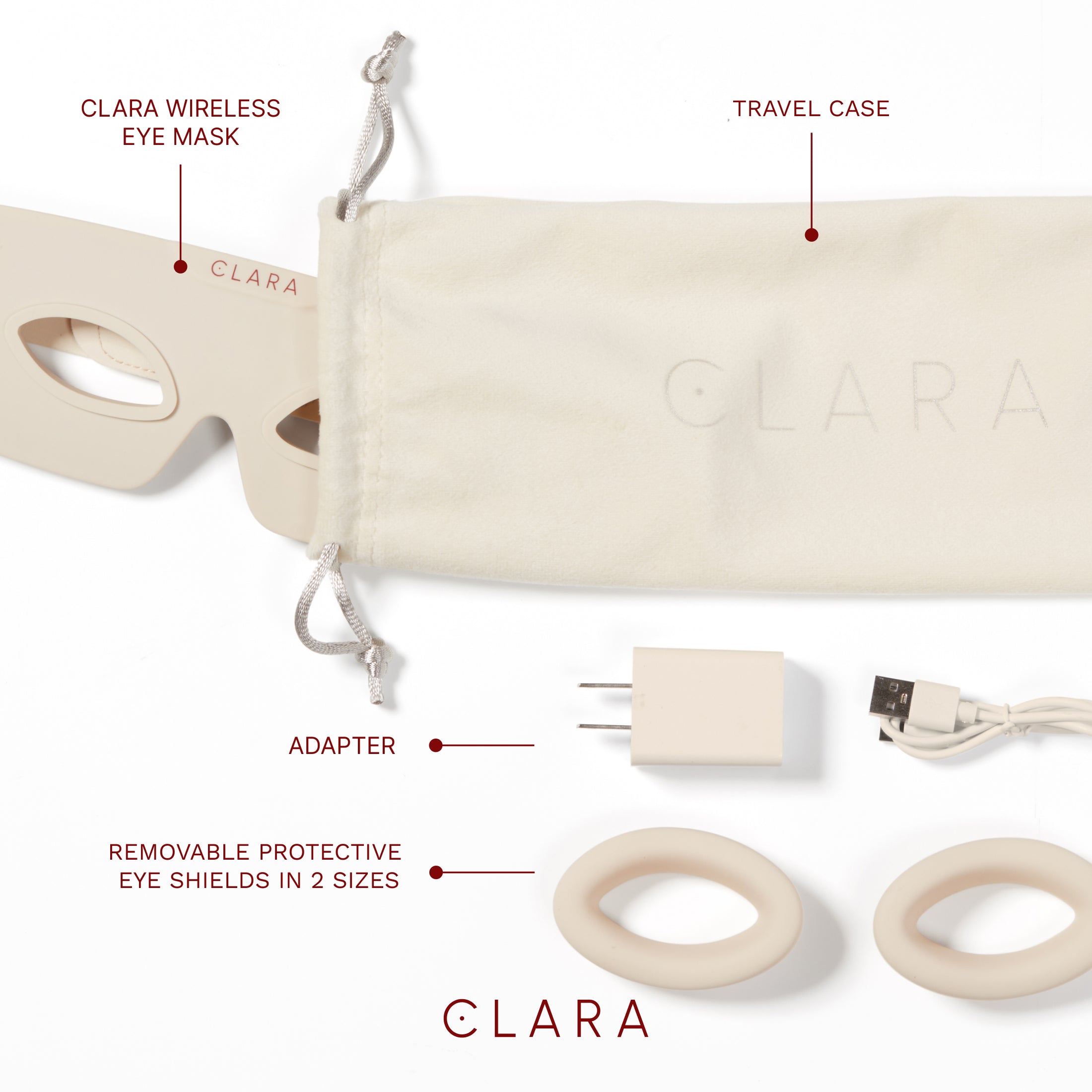 Clara Red Light Therapy Eye Mask
