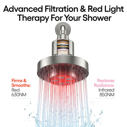 Clara Red Light Filtered Showerhead