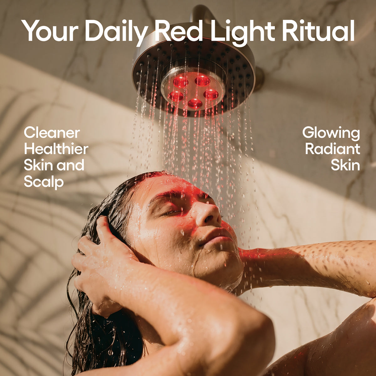 Clara Red Light Filtered Showerhead